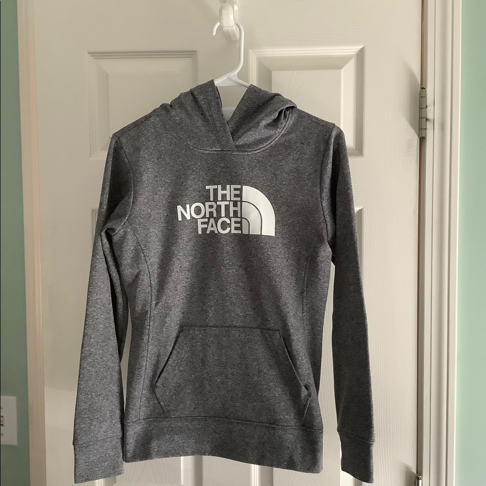 Women’s The North Face hoodie, gray, size Small